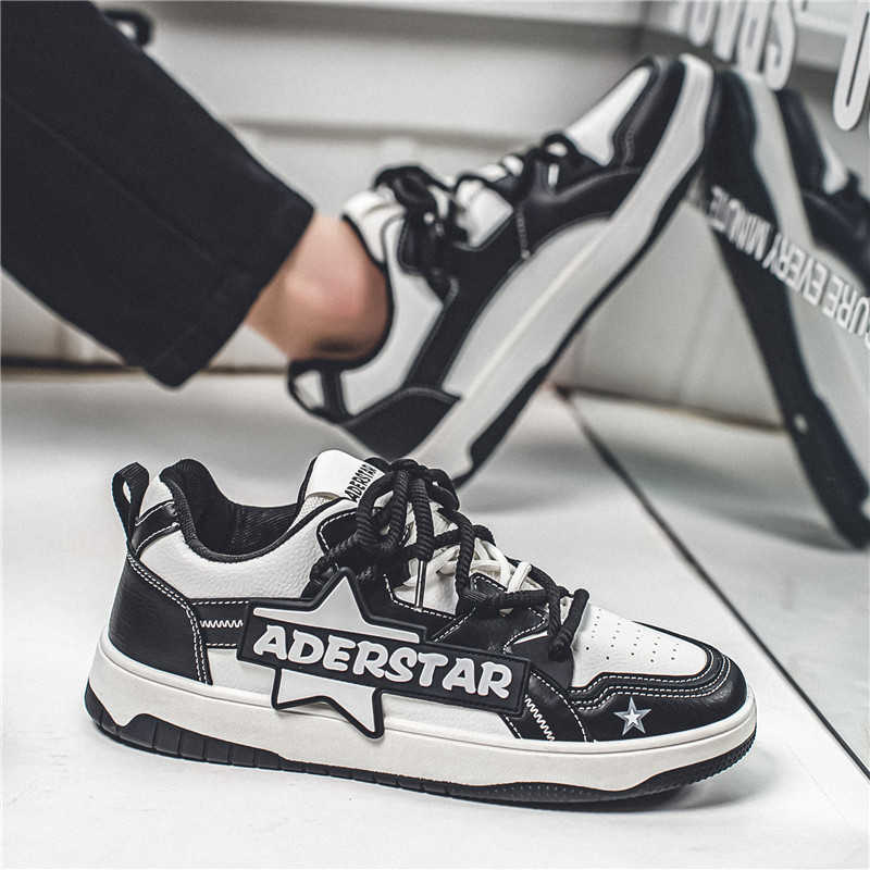 Men Shoes Brand - Round Nose Rubber Sole Cute Sneakers