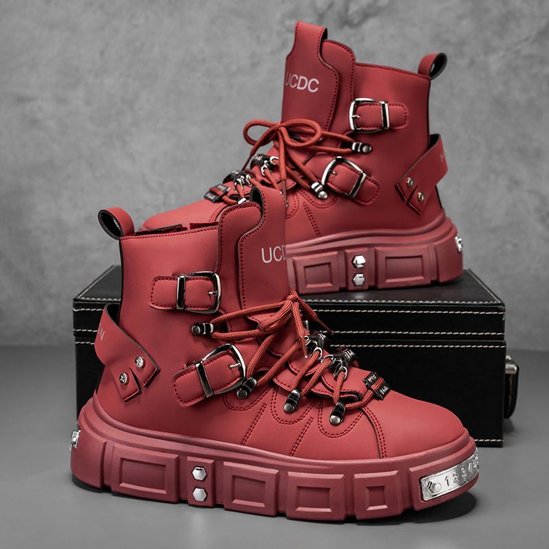 Men Shoes Brand - Original Brand Boots for Man Punk