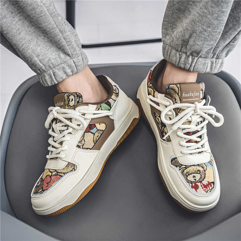 Men Shoes Brand - Plataform Increases Height Mens Skater Shoes