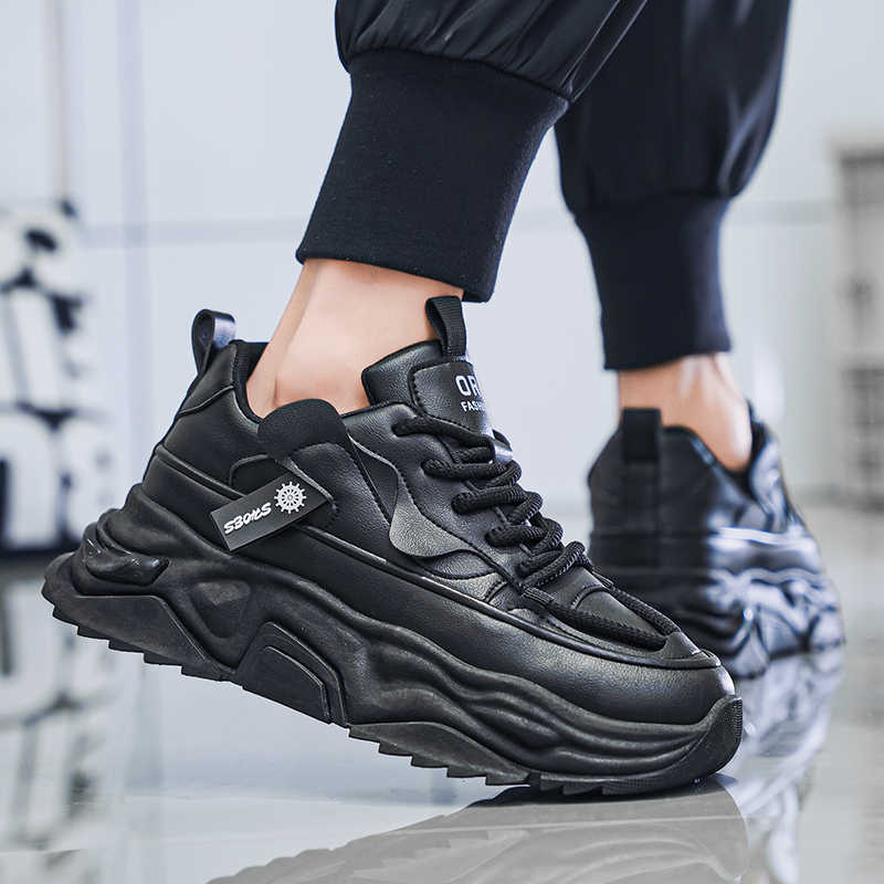 Black Platforme Tennis Man Spo - đánh giá và giá Men Shoes Sale