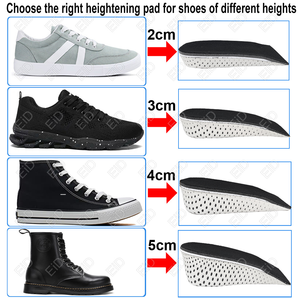 Height Increase Invisible Inso - đánh giá và giá Men'S Shoes Half Cut