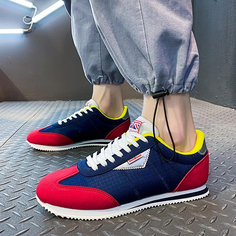 Blue Red Lightweight Sneakers  - đánh giá và giá Men'S Shoes Half Cut