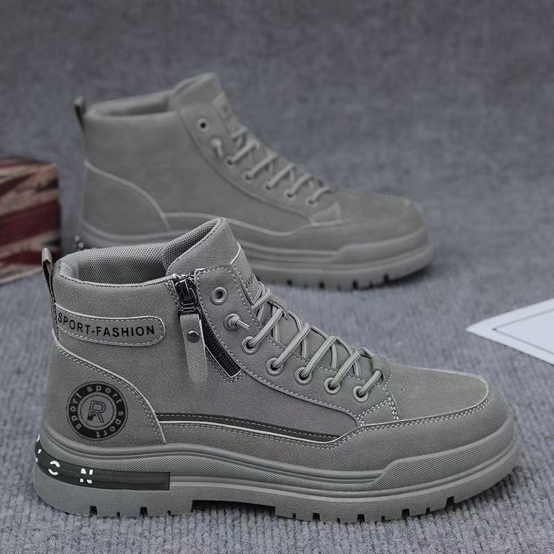 Men Retro High Top Work Boots  - đánh giá và giá Men'S Shoes For Work