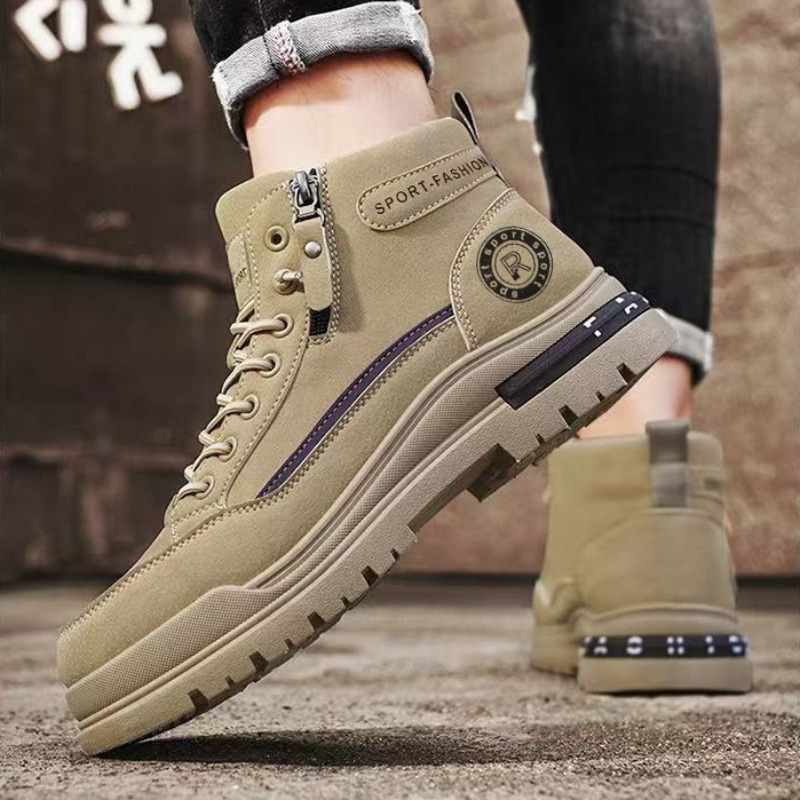 Men Retro High Top Work Boots  - đánh giá và giá Men'S Shoes For Work