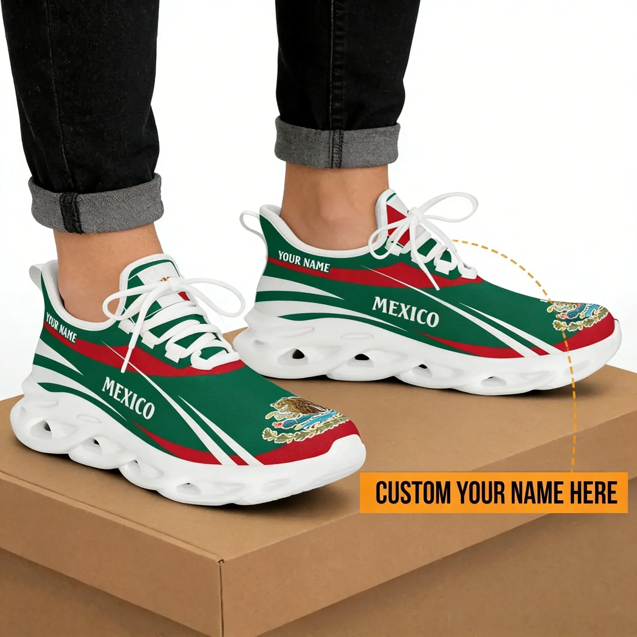 Mexico Flag Men's Sneakers - N - đánh giá và giá Men'S Shoes For Tennis