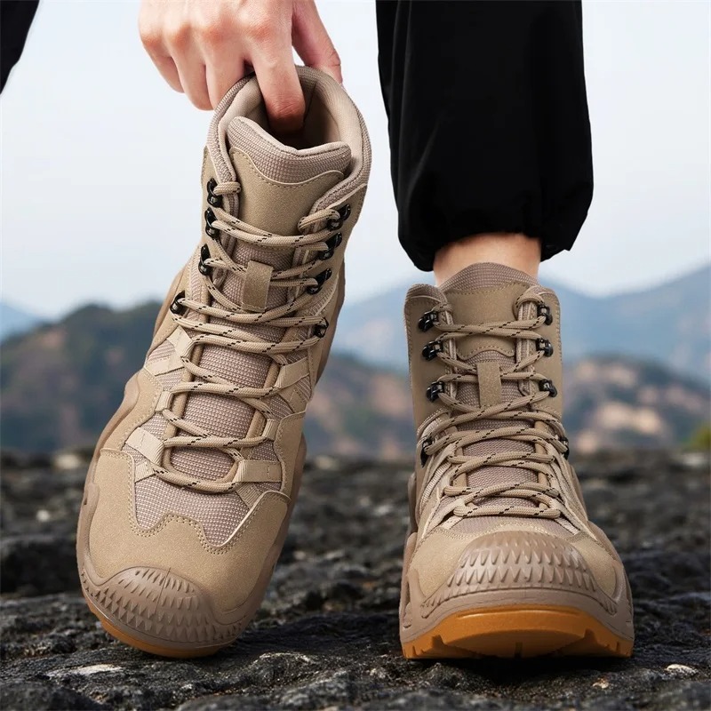 Men Tactical Boots Lace Up Bra - đánh giá và giá Men Shoes Brand